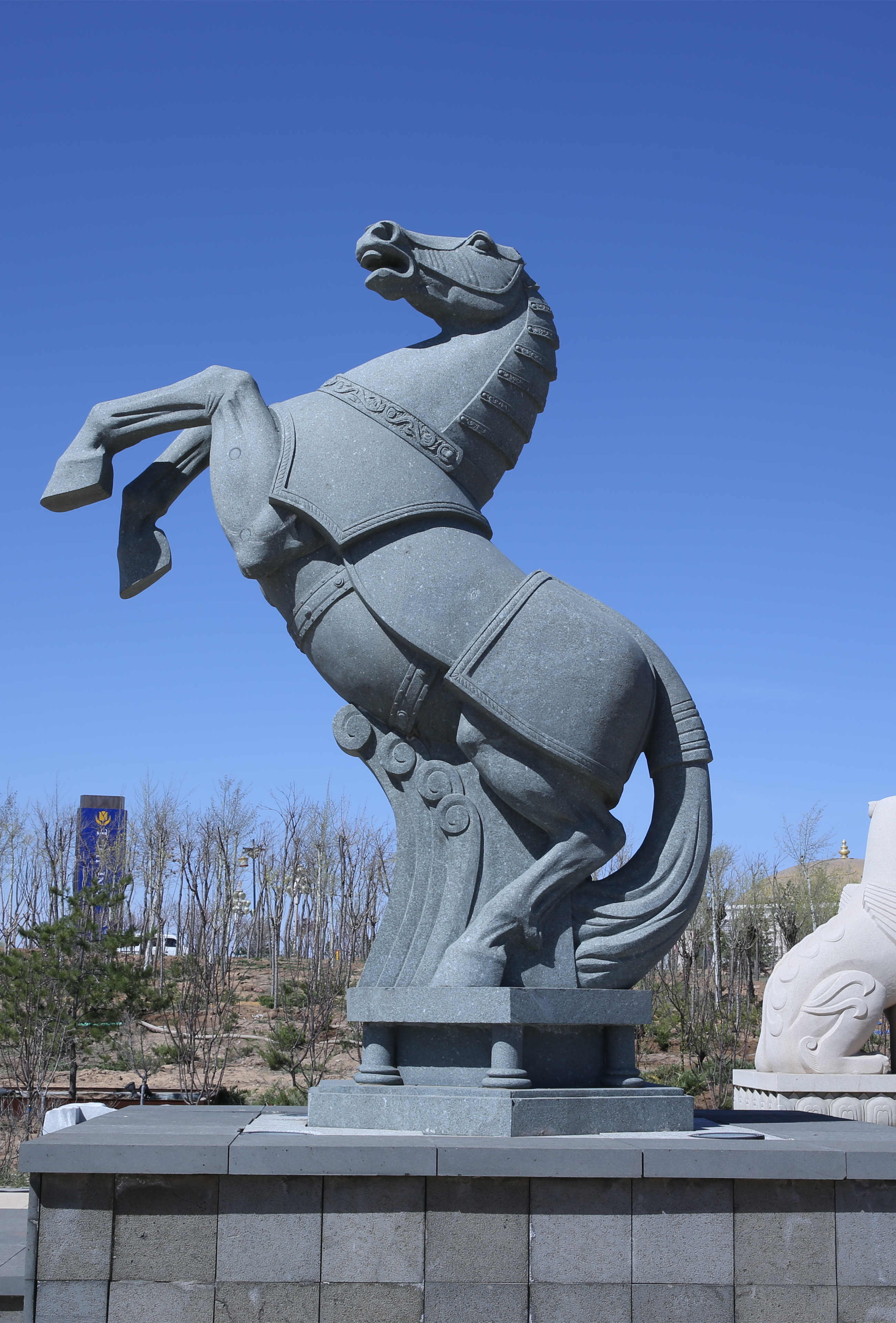 Escultura de paisaje de dise&ntilde;o de arte para parque