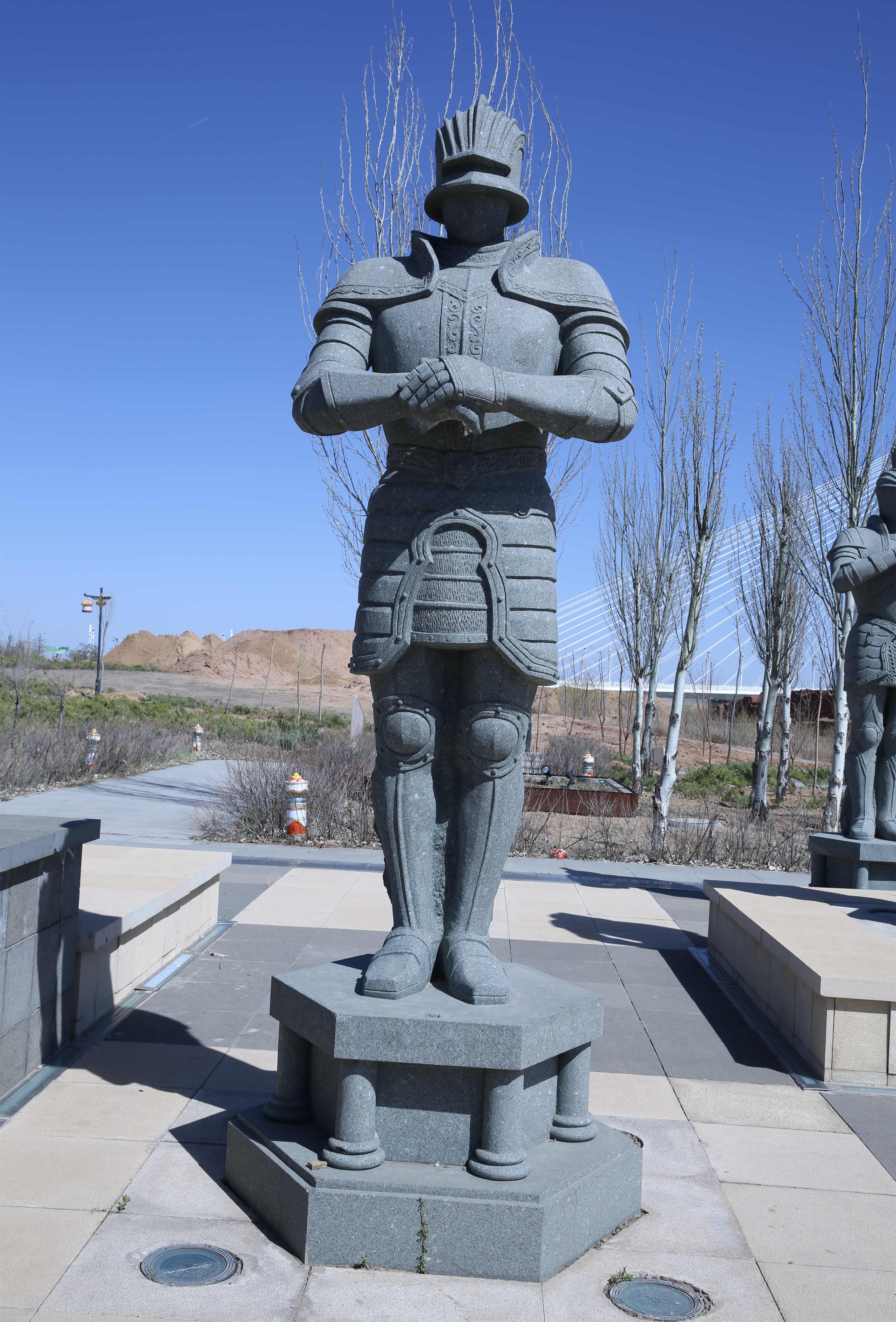 Escultura Paisaje de metal artesanal