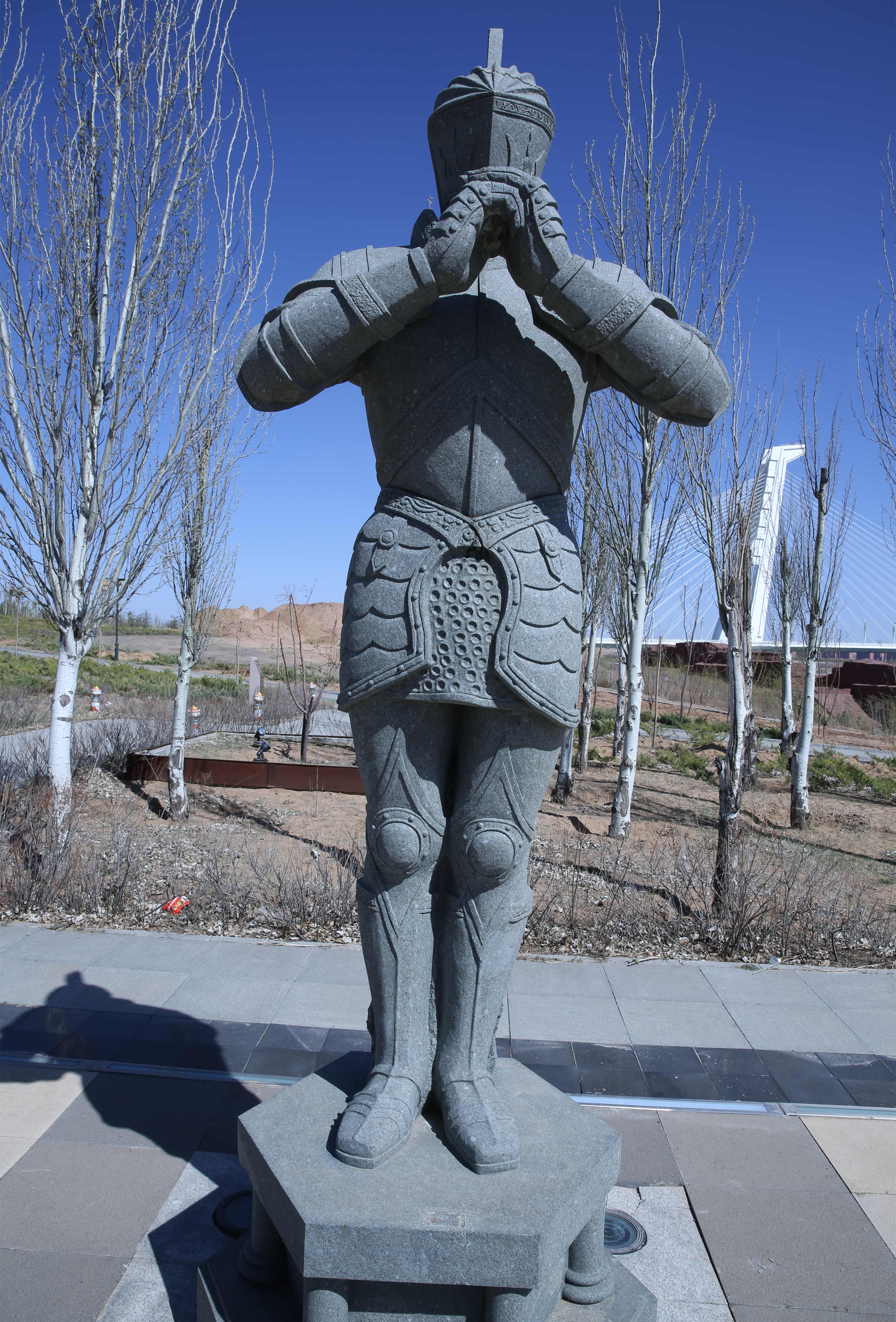 Escultura Paisaje de metal artesanal
